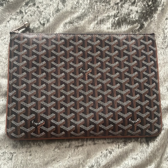🚫SOLD🚫AUTHENTIC GOYARD SENAT MM in BLACK/TAN - Picture 9 of 10